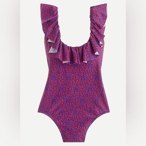 Jcrew scoop back one piece in liberty Glenjade floral